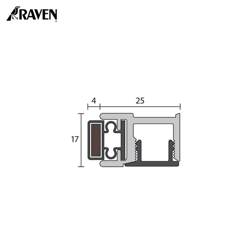 RAVEN® AUTOMATIC DOOR BOTTOM SEALS, ASTRAGALS - MAGNETIC MEETING STILE SEALS, RP85
