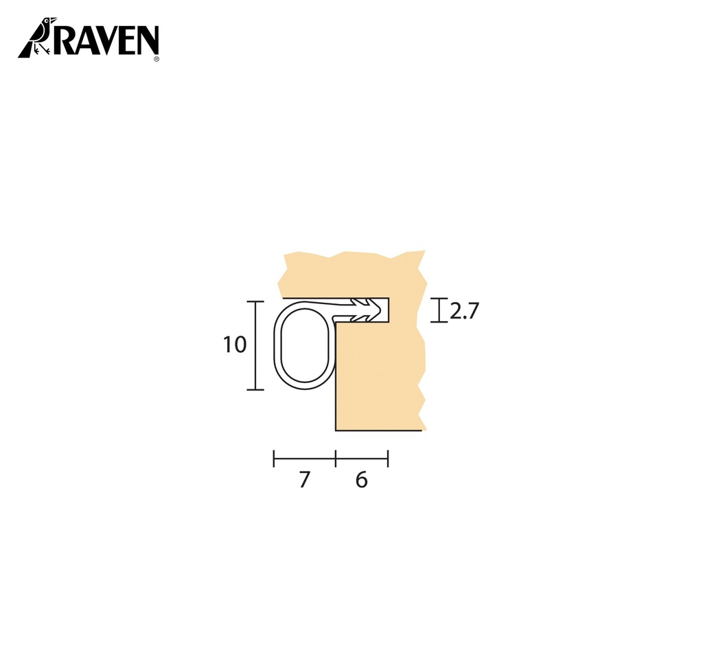 RAVEN® SILICON WEATHER STRIPPING, RP560