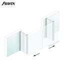 RAVEN® ASTRAGALS - MEETING STILE SEALS FOR FRAMELESS GLASS, RP43SI