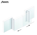 RAVEN® ASTRAGALS - MEETING STILE SEALS FOR FRAMELESS GLASS, RP105