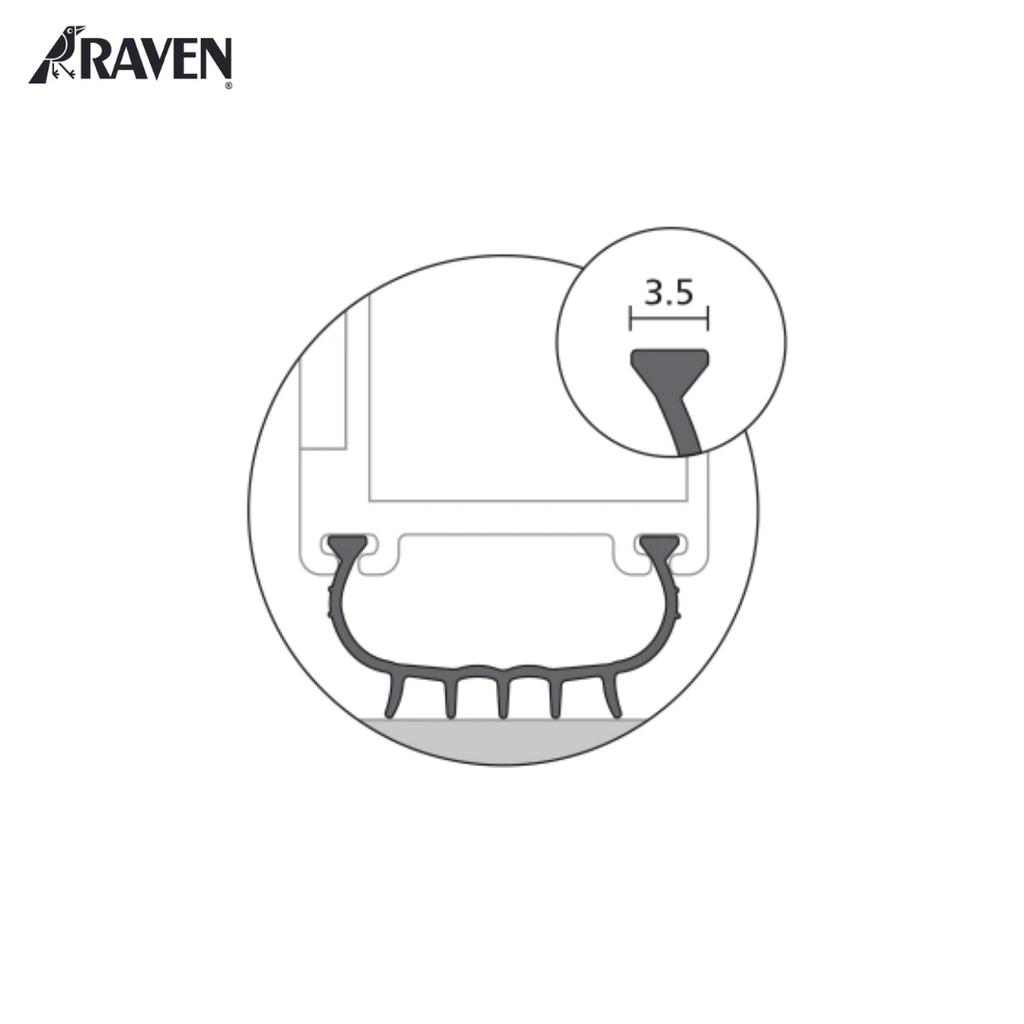 RAVEN® DOOR BOTTOM SEALS - GARAGE SEALS, RP143