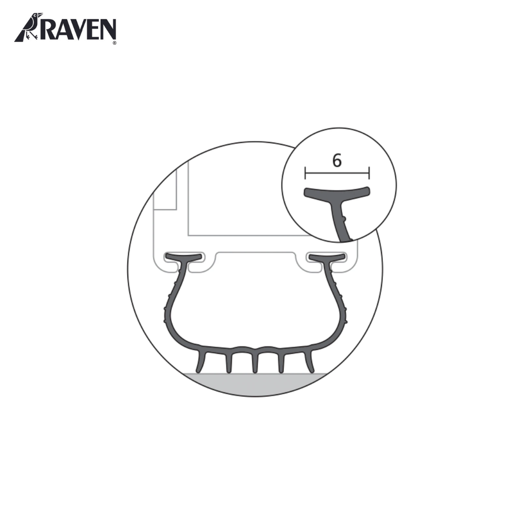 RAVEN® DOOR BOTTOM SEALS - GARAGE SEALS, RP142