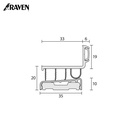 RAVEN® DOOR BOTTOM SWEEP SEALS, RP123