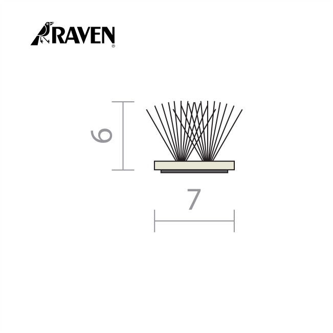 RAVEN® DOOR FRAME OR PERIMETER SEALS - DOOR & WINDOW WEATHER STRIP, RP61