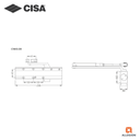 CISA HEAVY DUTY DOOR CLOSER,C1610.03