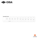 CISA 5004-NHO FLOOR SPRING WITH INTERCHANGEABLE SPINDLE, FOR DOOR WEIGHT UP TO 150KG