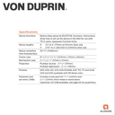 VON DUPRIN 9875 MORTISE LOCK DEVICE