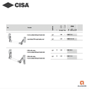 CISA FAST PUSH MORTISE PANIC DEVICE
