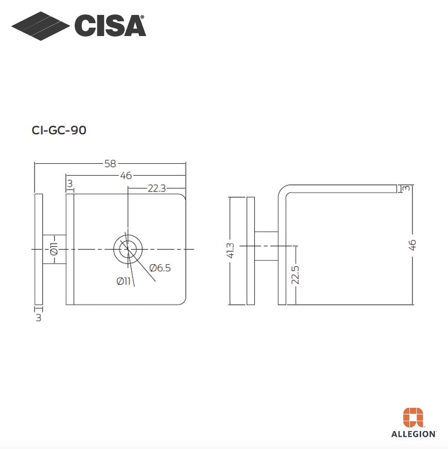 CISA CI-GC-90 GLASS CONNECTORS