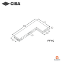 CISA PF40-19 COVER PATCH FITTINGS