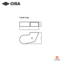 CISA SAP-300 SINGLE ACTION PIVOT SET, C/W OFFSET TOP PIVOT AND BOTTOM STRIP, FOR DOOR WEIGHT UP TO 300KG