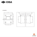 CISA CI-SH-135 SHOWER HINGES