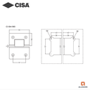 CISA CI-SH-180 SHOWER HINGES