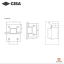 CISA CI-SH-90 SHOWER HINGES