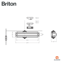 BRITON 133 EXPOSED DOOR CLOSER