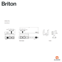 BRITON SDF80A-TEL TELESCOPIC SLIDING DOOR GEAR