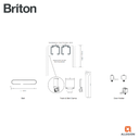 BRITON SDF80A-TEL TELESCOPIC SLIDING DOOR GEAR