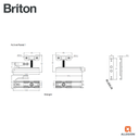 BRITON SDF80A-TEL TELESCOPIC SLIDING DOOR GEAR
