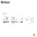 BRITON SDF80A-TEL TELESCOPIC SLIDING DOOR GEAR