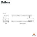 BRITON SDF80A-TEL TELESCOPIC SLIDING DOOR GEAR