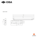 CISA CAM ACTION DOOR CLOSER,D6210
