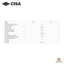 CISA CAM ACTION DOOR CLOSER,D6210