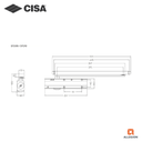 CISA CAM ACTION DOOR CLOSER,D7210