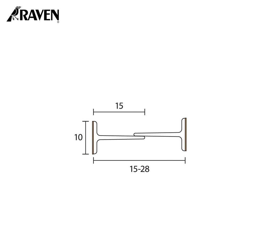 RAVEN® ASTRAGALS - MEETING STILE SEALS FOR FRAMELESS GLASS, RP105