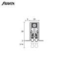RAVEN® AUTOMATIC DOOR BOTTOM SEALS, RP127SI