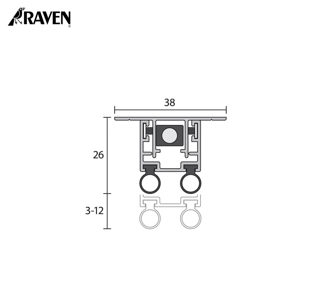 RAVEN® AUTOMATIC DOOR BOTTOM SEALS, RP144SI