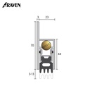 RAVEN® AUTOMATIC DOOR BOTTOM SEALS, RP38