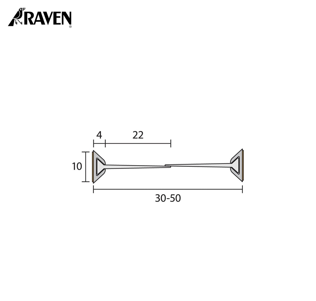 RAVEN® ASTRAGALS - MEETING STILE SEALS FOR FRAMELESS GLASS, RP43SI