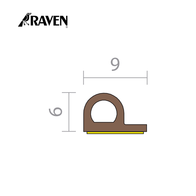 RAVEN® DOOR FRAME OR PERIMETER SEALS - DOOR & WINDOW WEATHER STRIP, RP48