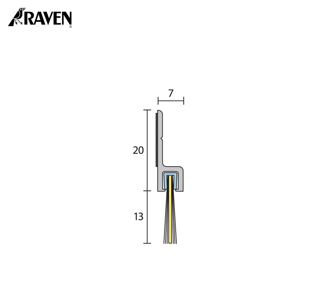 RAVEN® BRUSH STRIP SEALS - NYLON FILAMENT, RP74F