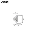 RAVEN® ASTRAGALS - MEETING STILE SEALS FOR FRAMELESS GLASS, RP79