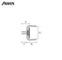 RAVEN® ASTRAGALS - MEETING STILE SEALS FOR FRAMELESS GLASS, RP79SI