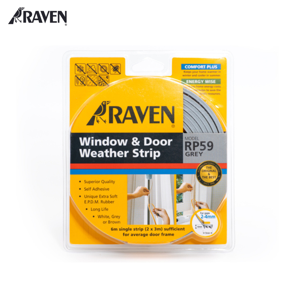 RAVEN® DOOR FRAME OR PERIMETER SEALS - DOOR & WINDOW WEATHER STRIP, RP59
