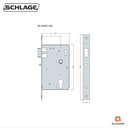 SCHLAGE EL3050HD HEAVY DUTY MORTISE NIGHTLATCH