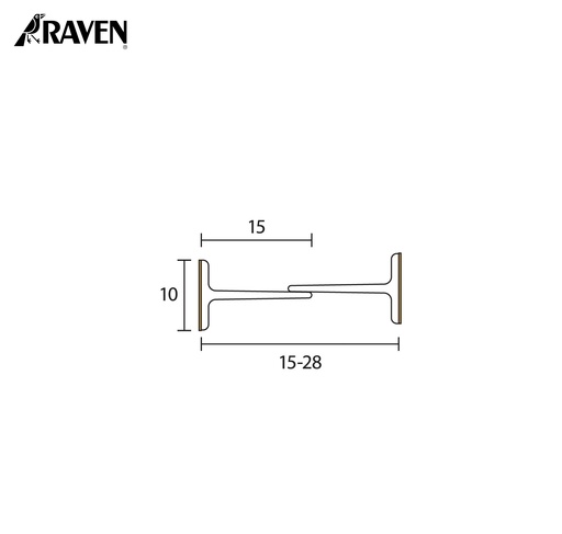 [A1053000] RAVEN® ASTRAGALS - MEETING STILE SEALS FOR FRAMELESS GLASS, RP105