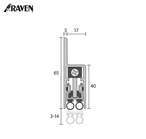 RAVEN® AUTOMATIC DOOR BOTTOM SEALS, RP126SI
