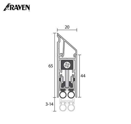 RAVEN® AUTOMATIC DOOR BOTTOM SEALS, RP128SI