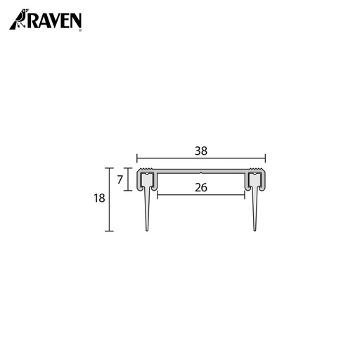 RAVEN® DOOR BOTTOM SWEEP SEALS, RP129SI