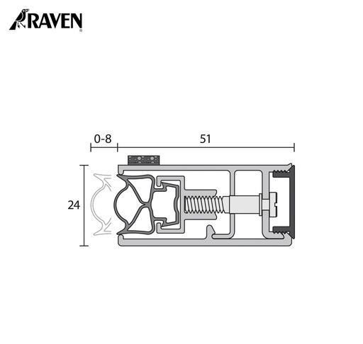 RAVEN® DOOR FRAME OR PERIMETER SEALS, RP24SI