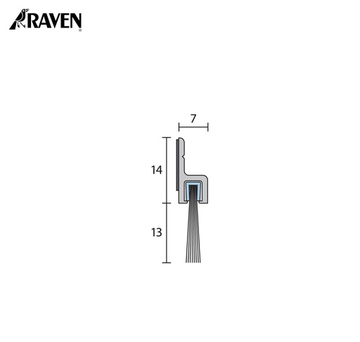 RAVEN® BRUSH STRIP SEALS - NYLON FILAMENT, RP2B
