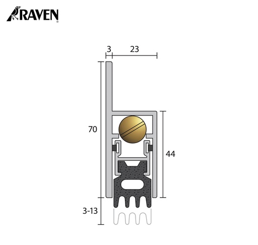 RAVEN® AUTOMATIC DOOR BOTTOM SEALS, RP38
