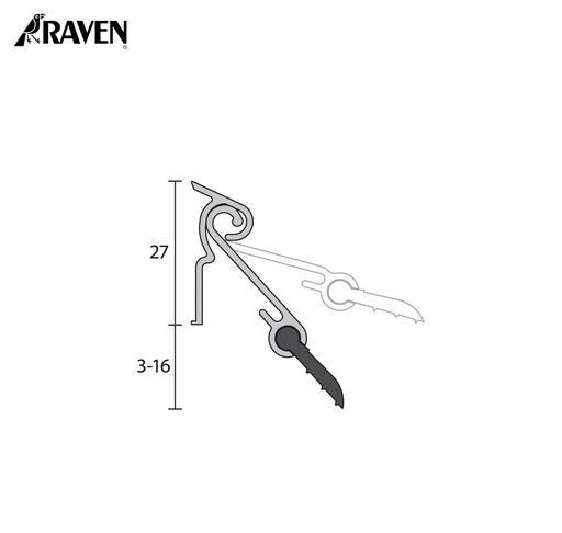 RAVEN® AUTOMATIC DOOR BOTTOM SEALS, RP3T