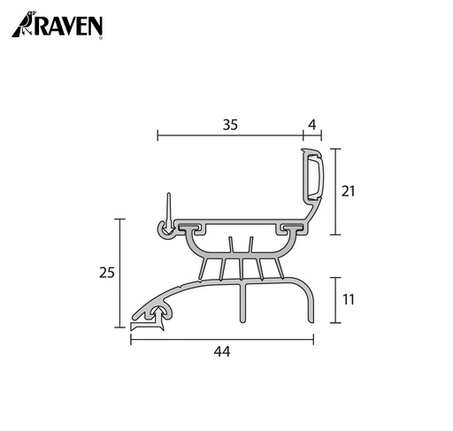 RAVEN® DOOR BOTTOM SWEEP SEALS, RP4