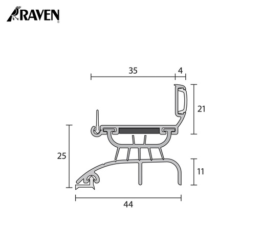RAVEN® DOOR BOTTOM SWEEP SEALS, RP4FZ