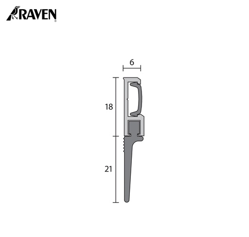 RAVEN® DOOR BOTTOM SWEEP SEALS, RP51SI