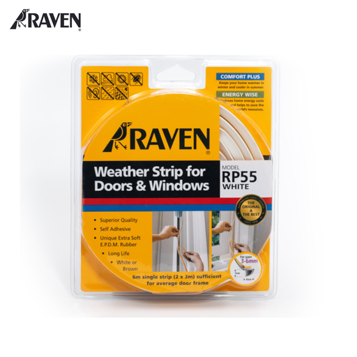 RAVEN® DOOR FRAME OR PERIMETER SEALS - DOOR & WINDOW WEATHER STRIP, RP55